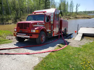 Pumper truck 1 in action
